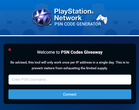 Free PSN Codes Generator