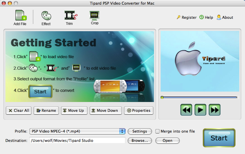 Tipard PSP Video Converter for Mac