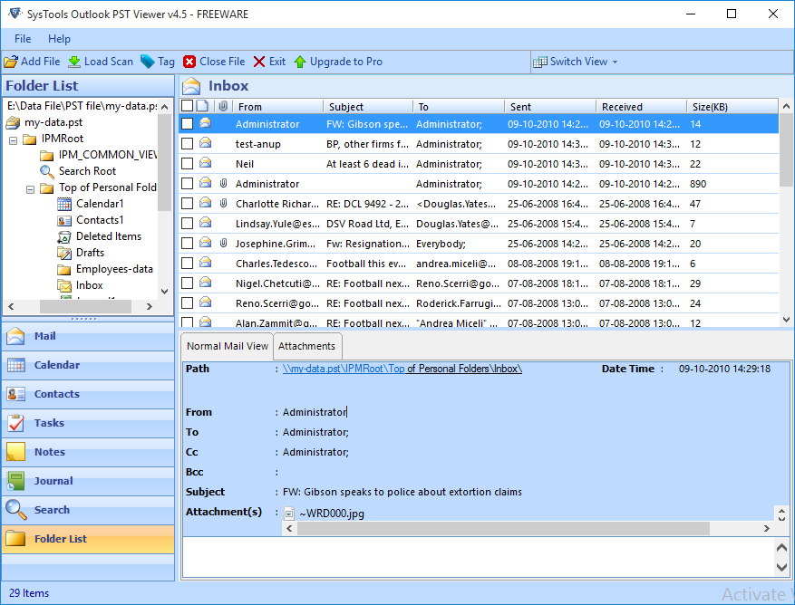 How to Save PST  Files as PDF