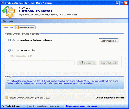 Import Outlook PST to Lotus Notes