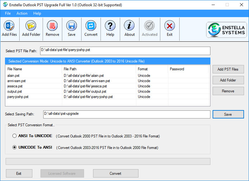 Outlook PST Upgrade