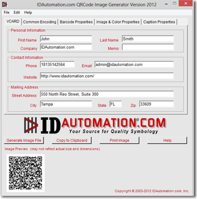 Linear Barcode Image Generator