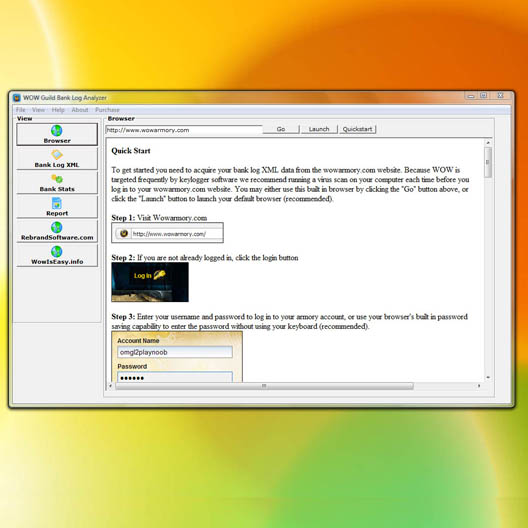WOW Guild Bank Log Analyzer