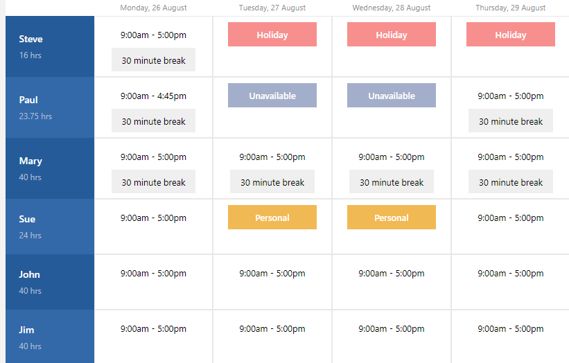 Express Schedule Scheduling Software for Mac