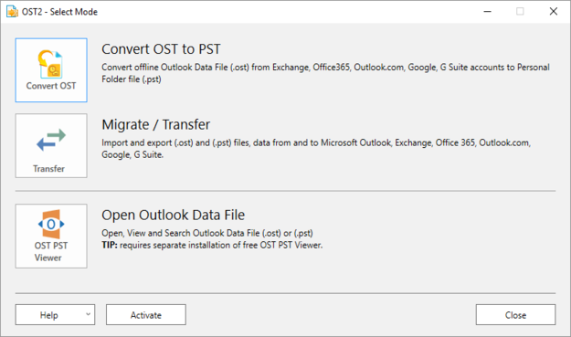 OST2 PST Converter