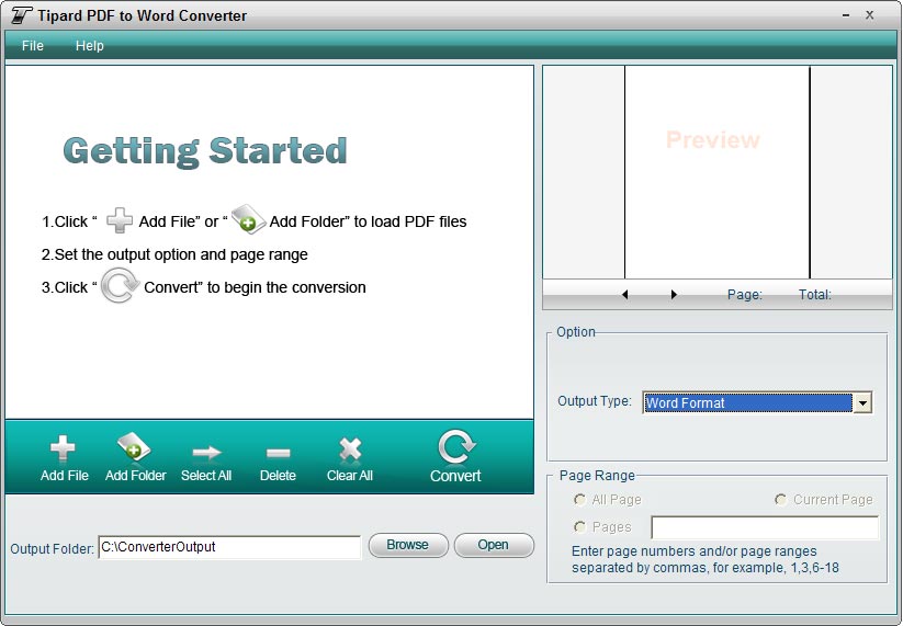 Tipard PDF to Word Converter Tool