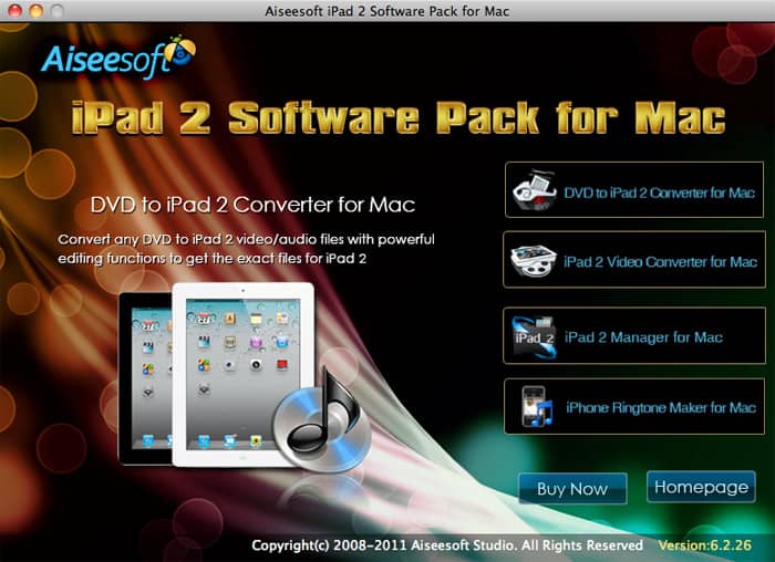 Aiseesoft iPad 2 Software Pack for Mac