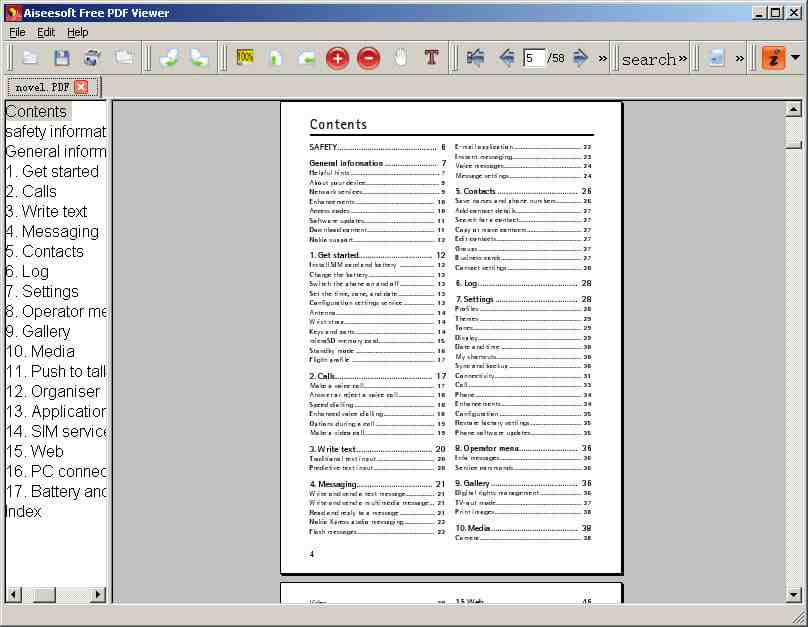 Aiseesoft Free PDF Viewer