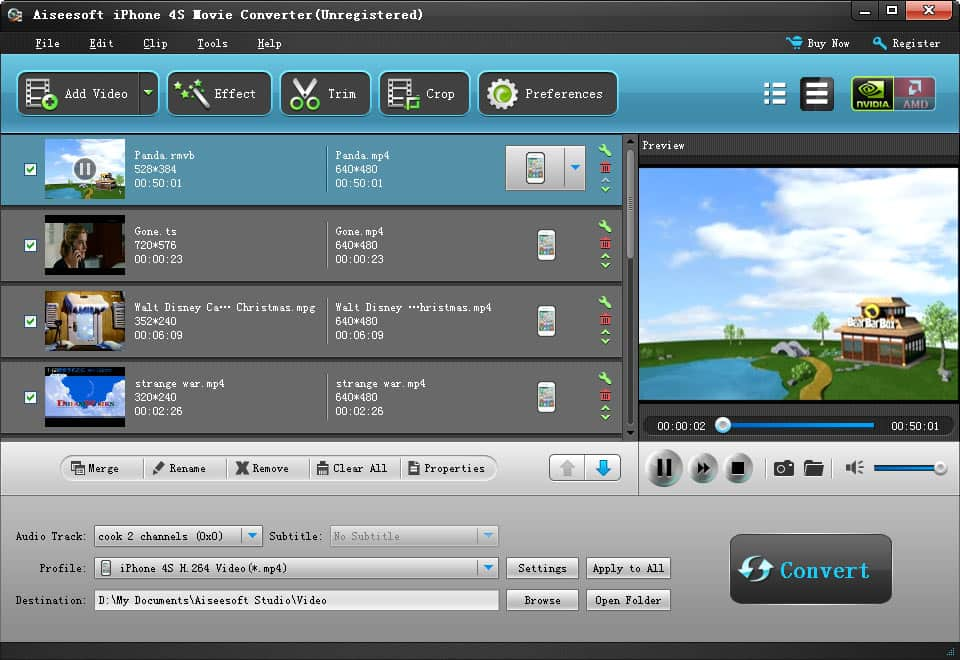 Aiseesoft iPhone 4S Movie Converter