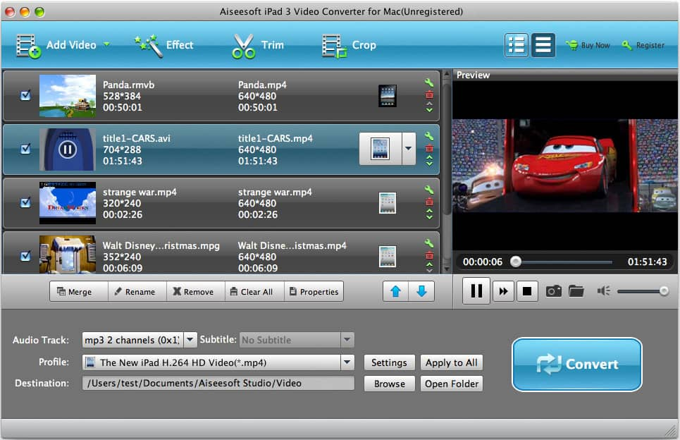 Aiseesoft iPad 3 Video Converter for Mac