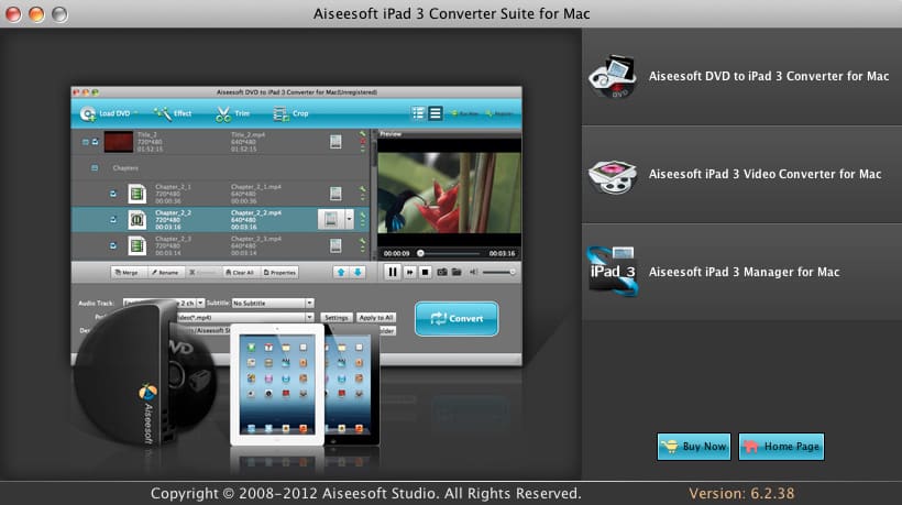 Aiseesoft iPad 3 Converter Suite for Mac