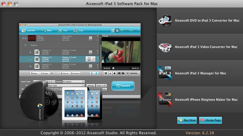 Aiseesoft iPad 3 Software Pack for Mac