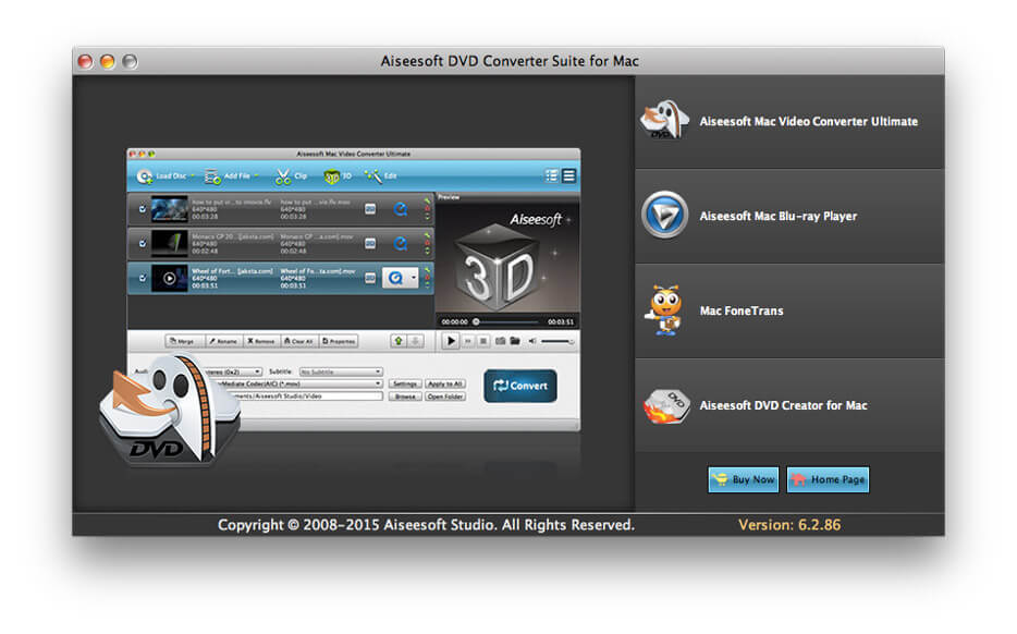 Aiseesoft DVD Converter Suite for Mac