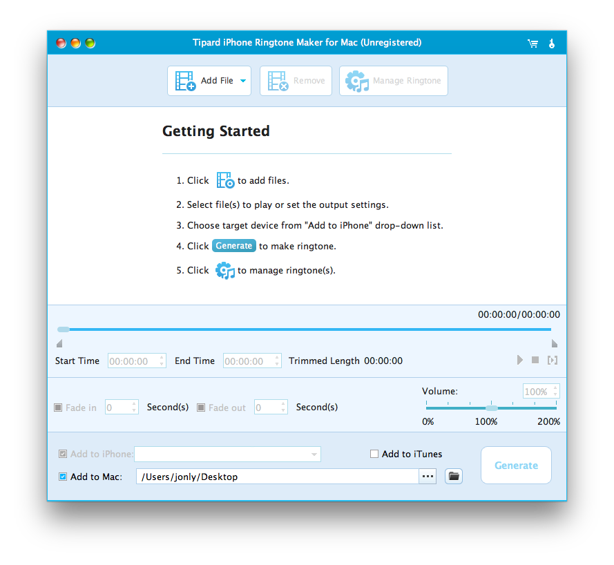 Tipard iPhone Ringtone Maker for Mac
