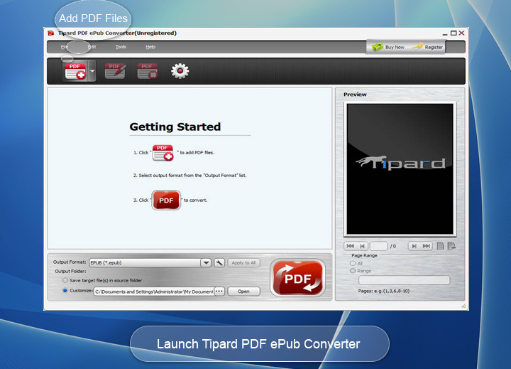 Tipard PDF ePub Converter