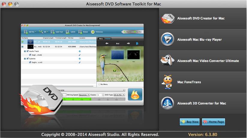 Aiseesoft DVD Software Toolkit for Mac