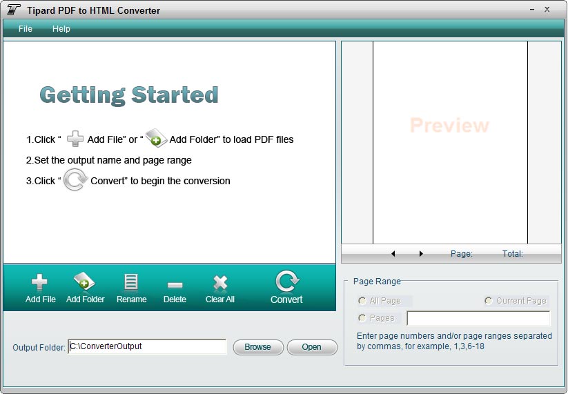 Tipard PDF to HTML Converter