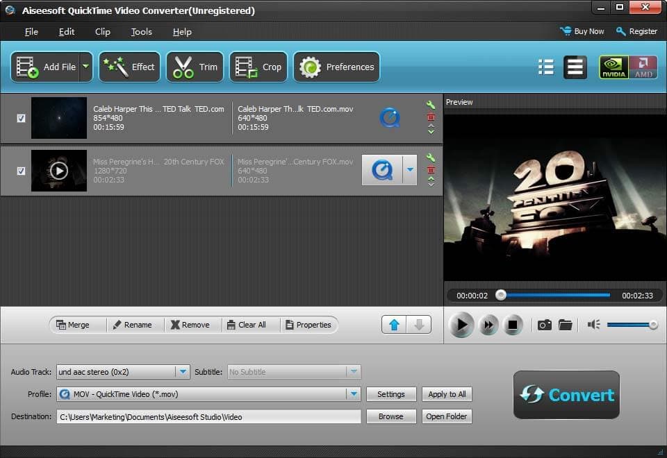 Aiseesoft QuickTime Video Converter