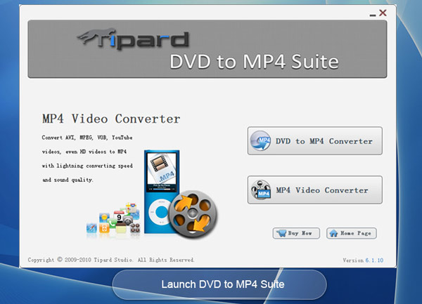 Tipard DVD to MP4 Suite