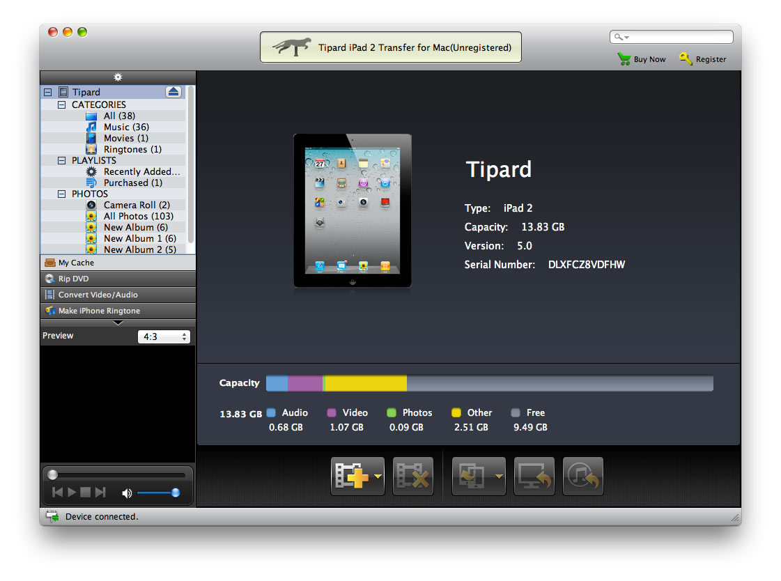 Tipard iPad 2 Transfer for Mac