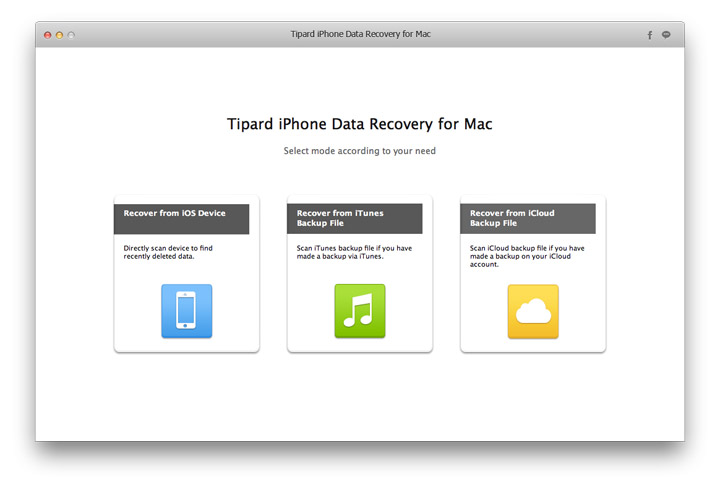 Tipard Mac iPhone Data Recovery