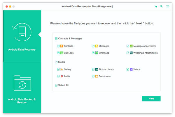 Tipard Android Data Recovery for Mac