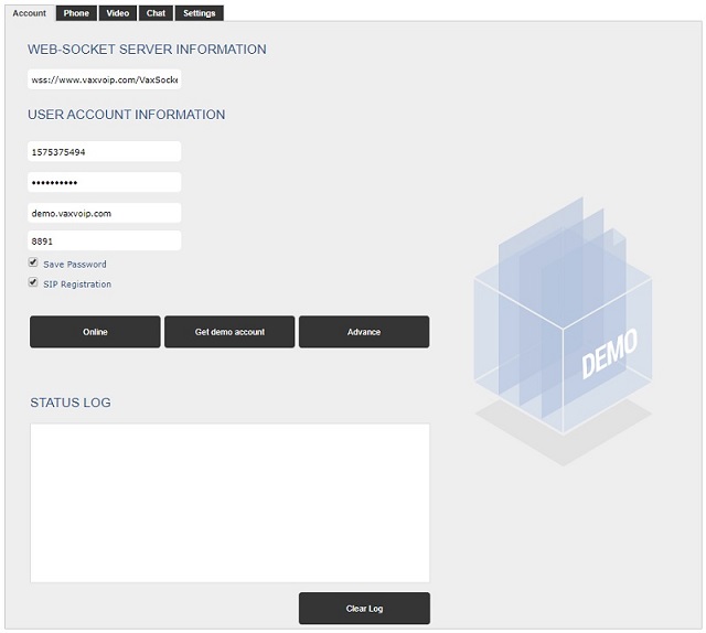 VaxVoIP WebPhone SDK