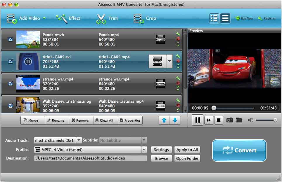 Aiseesoft M4V Converter for Mac