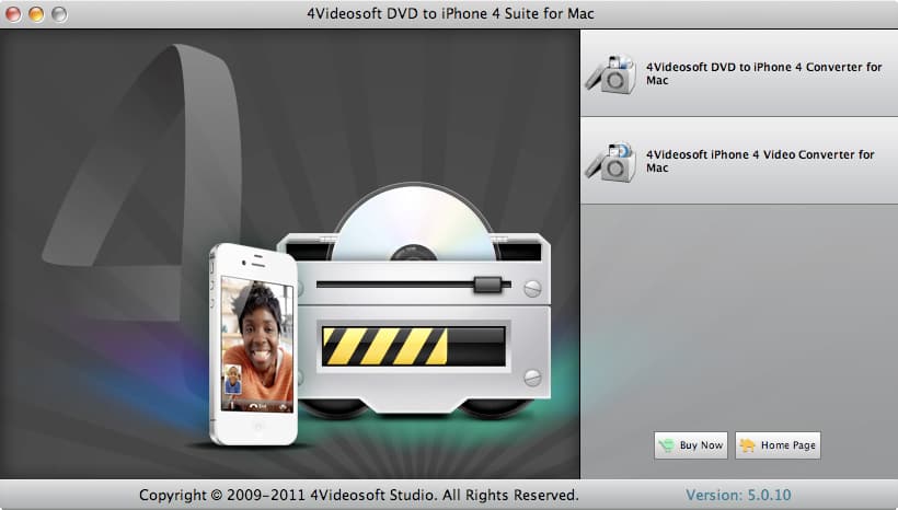 4Videosoft DVD to iPhone 4 Suite for Mac