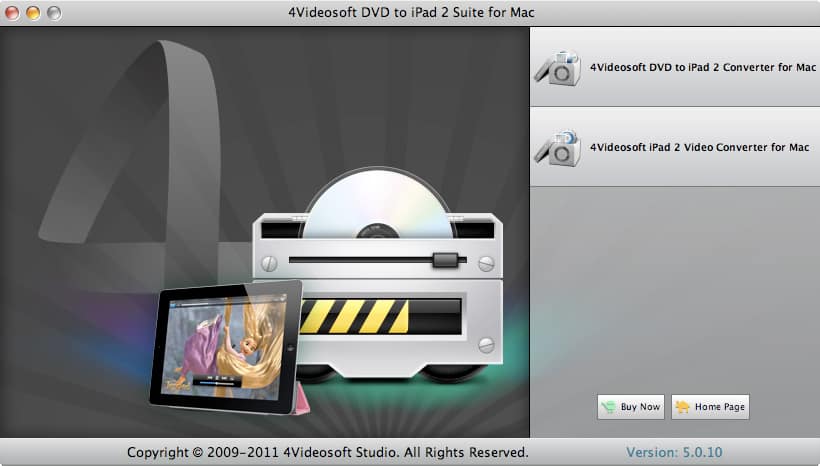 4Videosoft DVD to iPad 2 Suite for Mac