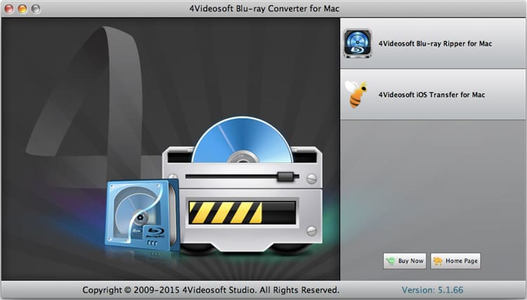 4Videsoft Blu-ray Converter for Mac