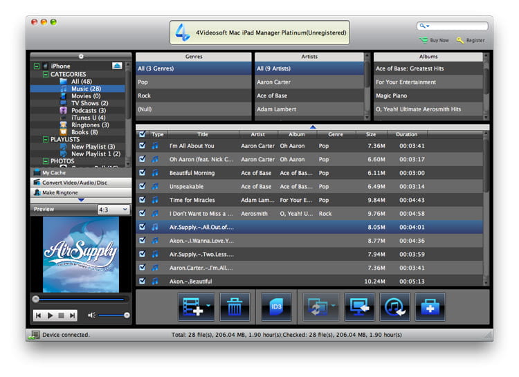 4Videosoft Mac iPad Manager Platinum