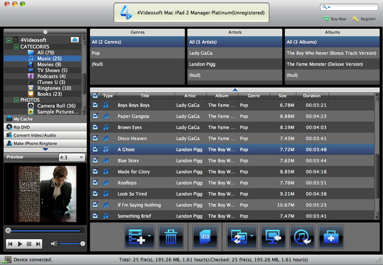 4Videosoft Mac iPad 2 Manager Platinum