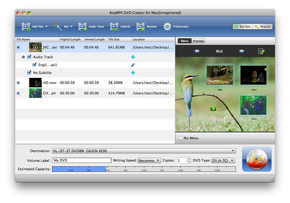 4Videosoft DVD Creator for Mac