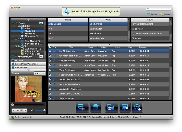 4Videosoft iPod to Mac Transfer