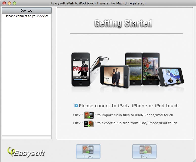 4Easysoft Mac ePub to iPod Transfer