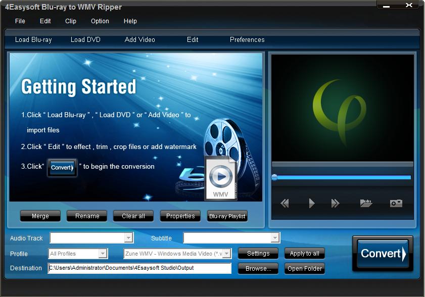 4Easysoft Blu-ray to WMV Ripper