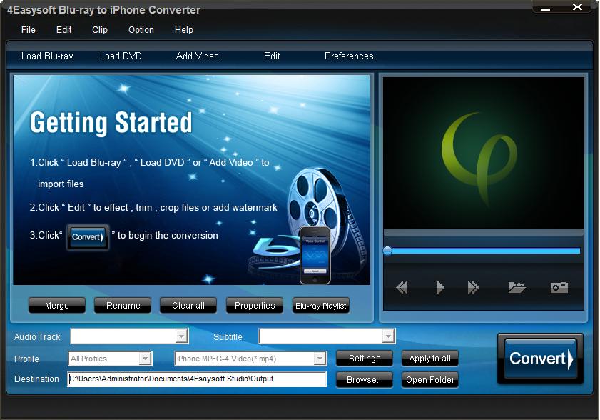 4Easysoft Blu-ray to iPhone Converter