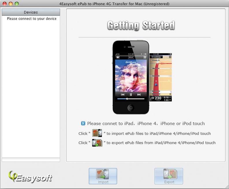 4Easysoft Mac ePub to iPhone 4G Transfer