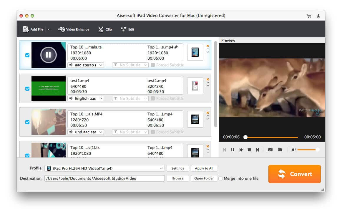 Aiseesoft iPad Video Converter for Mac
