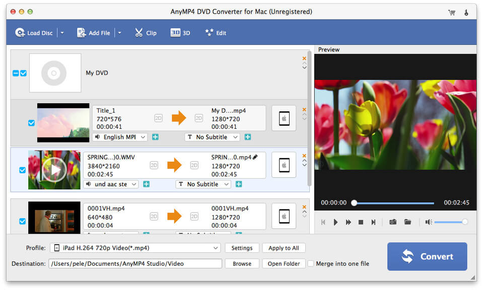 AnyMP4 DVD Converter for Mac