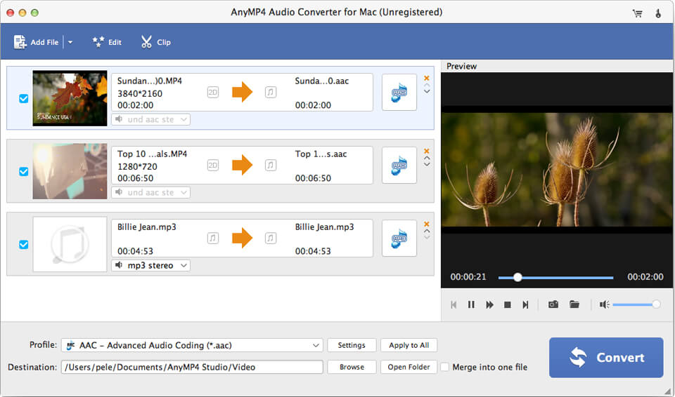 AnyMP4 Audio Converter for Mac