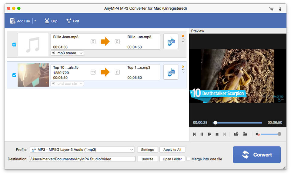 AnyMP4 MP3 Converter for Mac