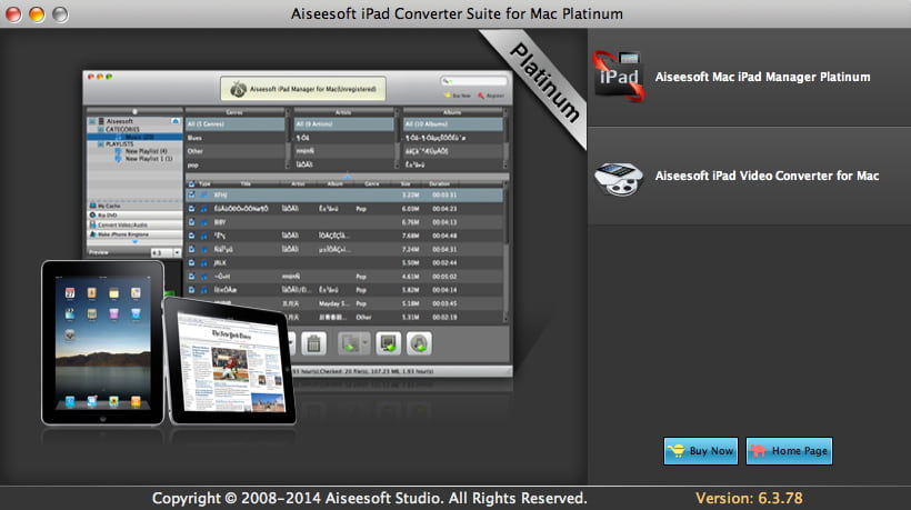 Aiseesoft iPad Converter Platinum Mac