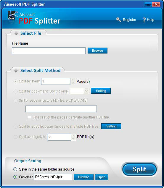 Aiseesoft PDF Splitter