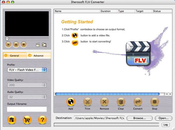 3herosoft FLV Converter for Mac