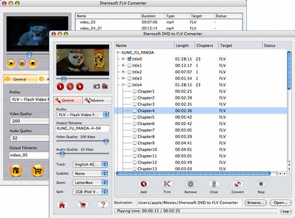 3herosoft DVD to FLV Suite for Mac