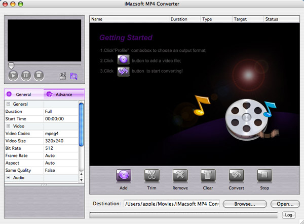 iMacsoft MP4 Converter for Mac