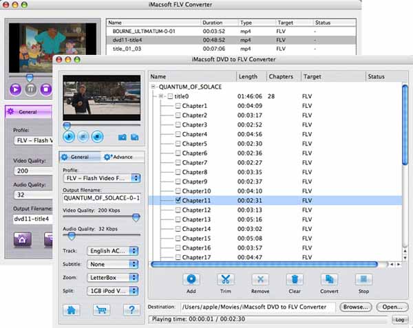 iMacsoft DVD to FLV Suite for Mac