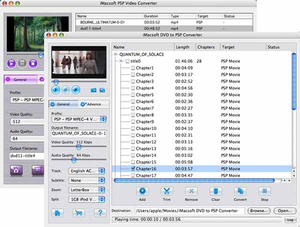 iMacsoft DVD to PSP Suite for Mac